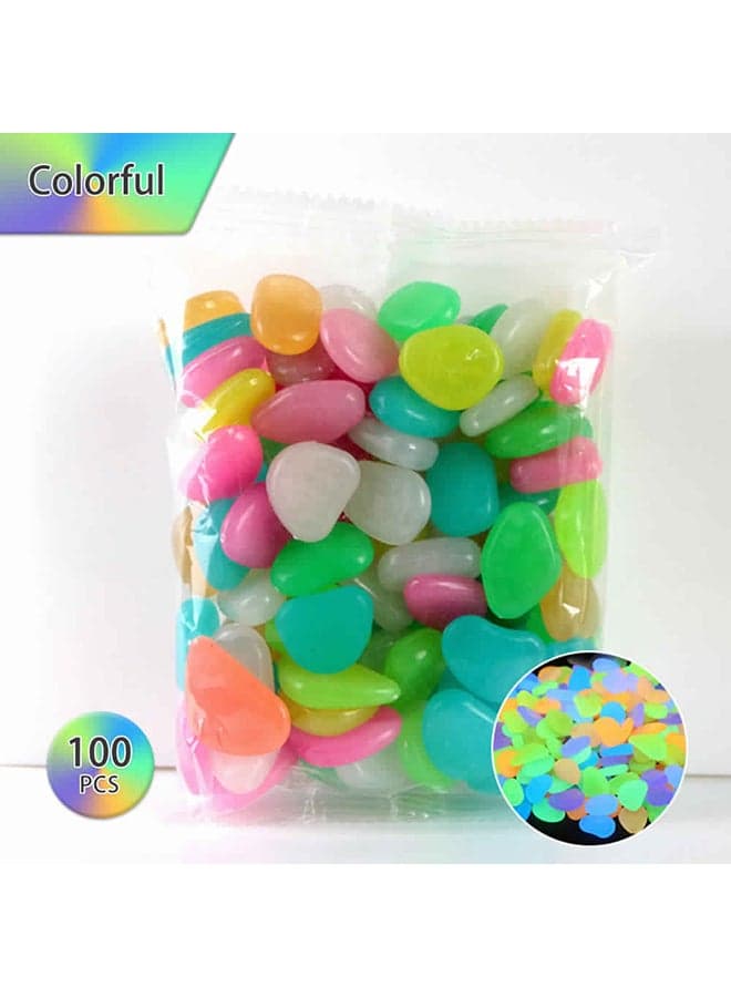 100-Piece Glowing Stones Multicolour