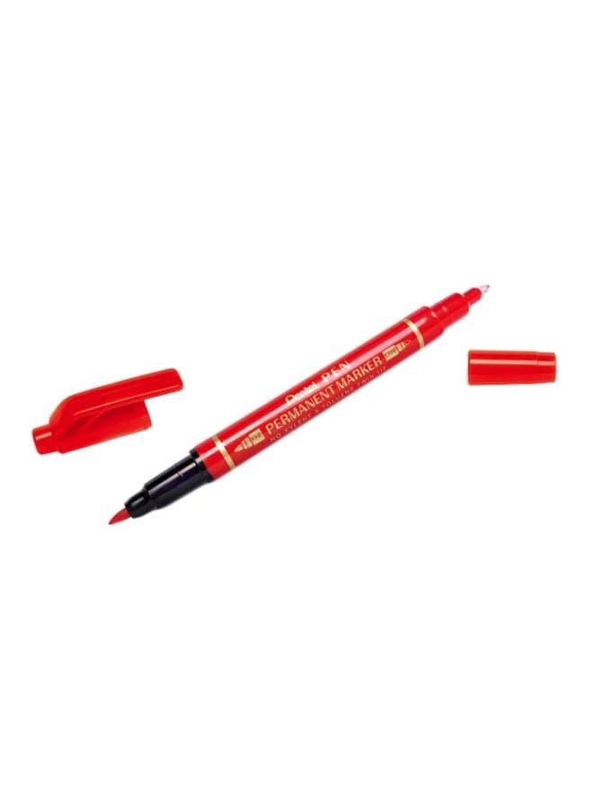 Pack Of 12 Twin Markers Red