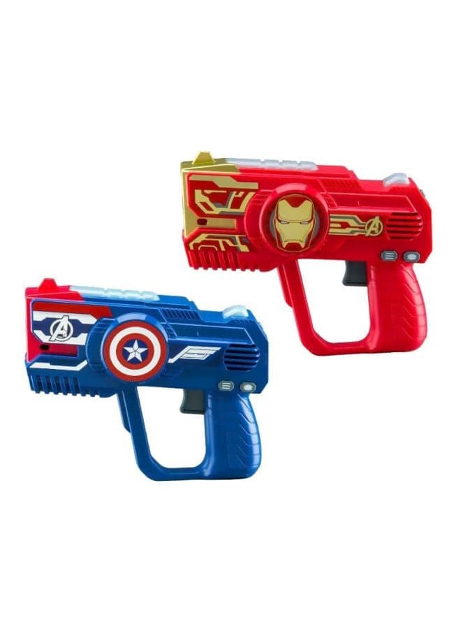 2-Piece Marvel Avengers Laser Tag Blasters 15.2x5x10.16cm