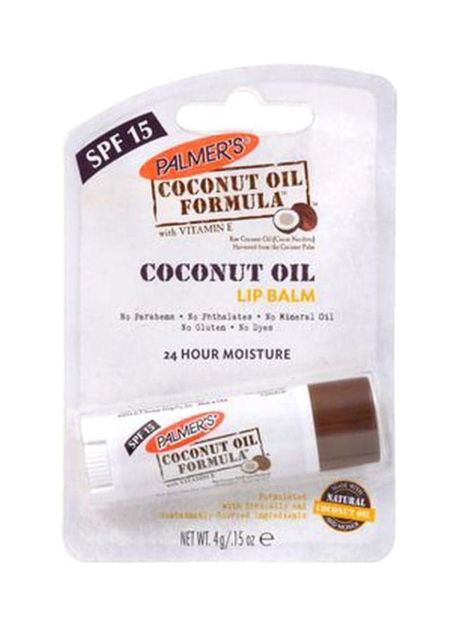 Coconut Oil Formula Lip Balm SPF15 4grams