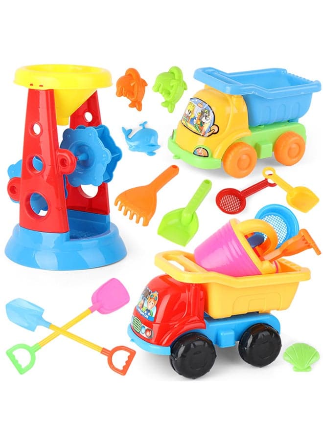 17-Piece Beach Bucket Summer Toy Set