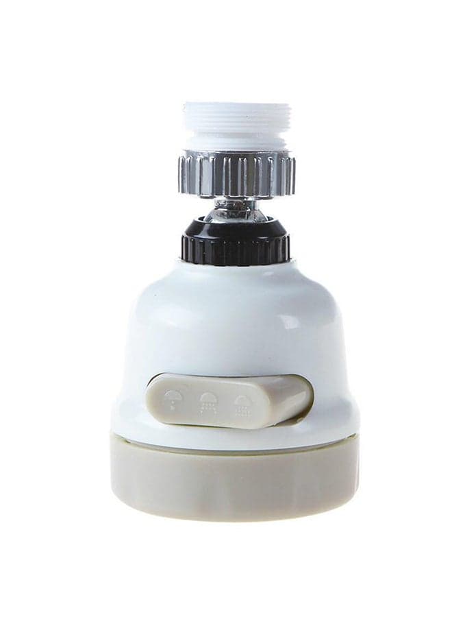 Faucet Pressurized Flower Sprinkler Splash-proof Filter Domestic Tap Water White/Grey 55x55x85mm