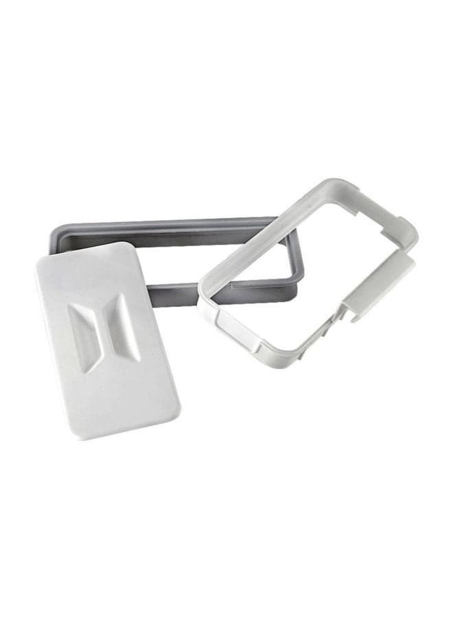 Storage Rack Trash Holder White/Grey 240x115x52mm