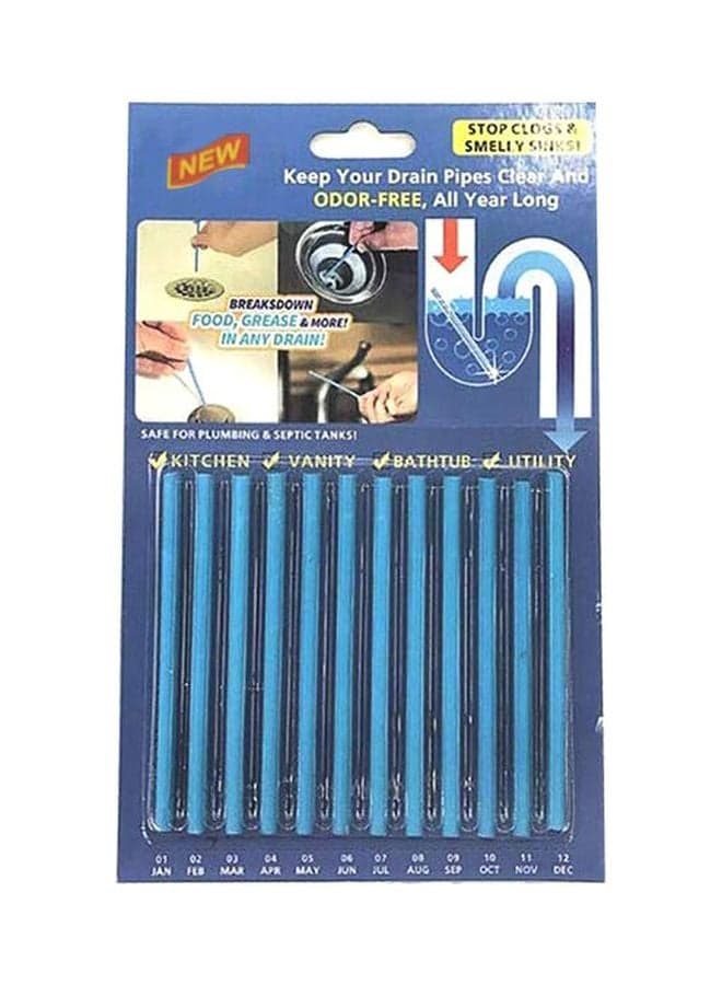 12-Piece Sani Sticks Blue 12x14cm