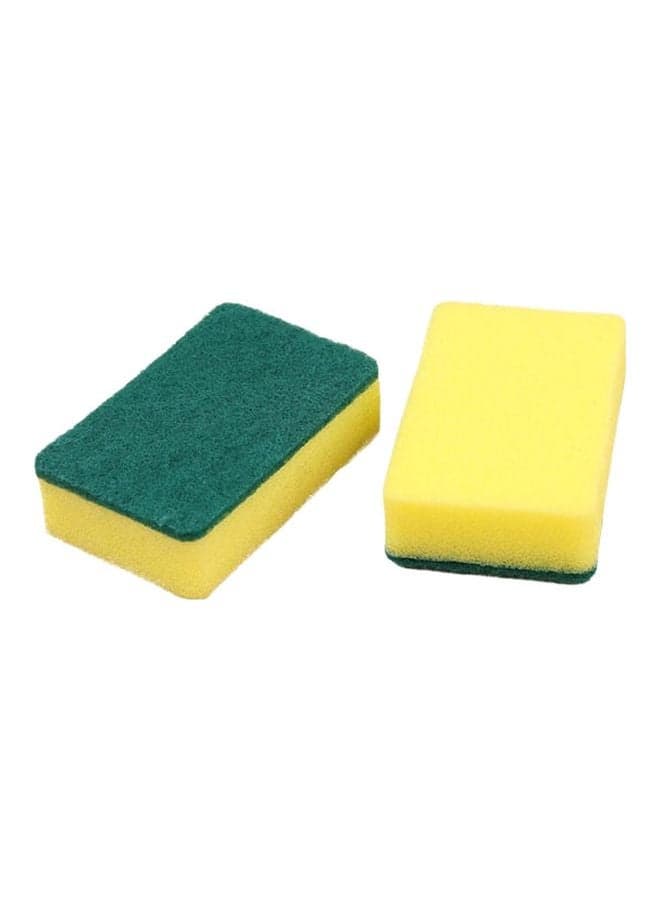 Magic Cleaning Sponge Yellow/Green 10x7x3cm