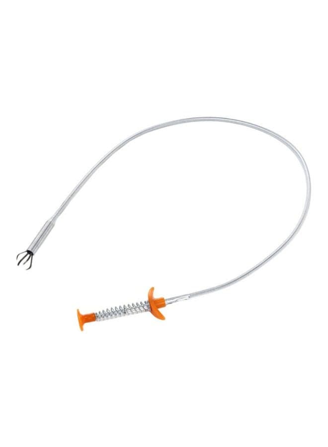 Dredge Sewer Garbage Cleaning Clip Silver 85cm