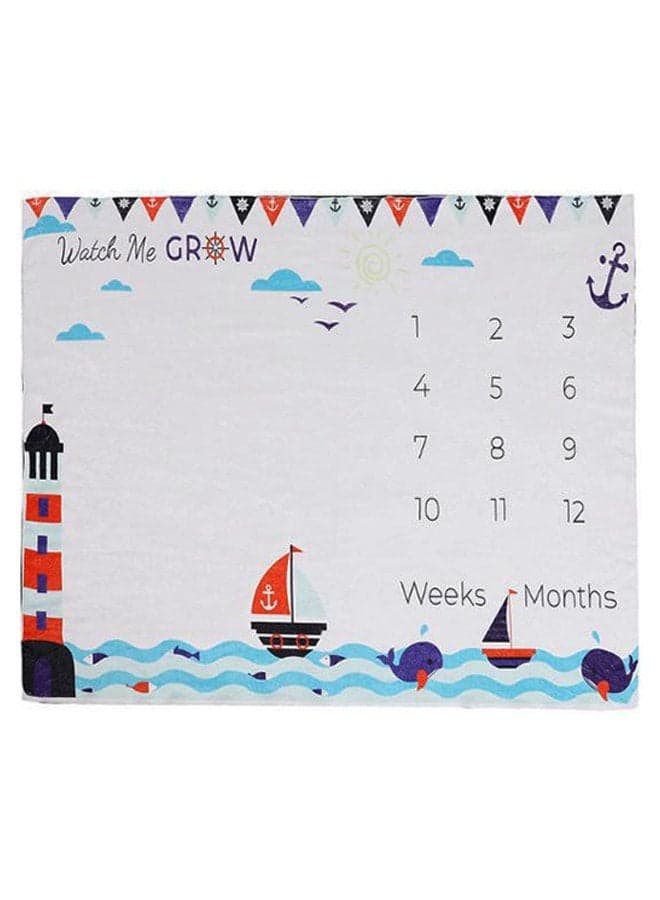 Watch Me Grow Baby Milestone Blanket