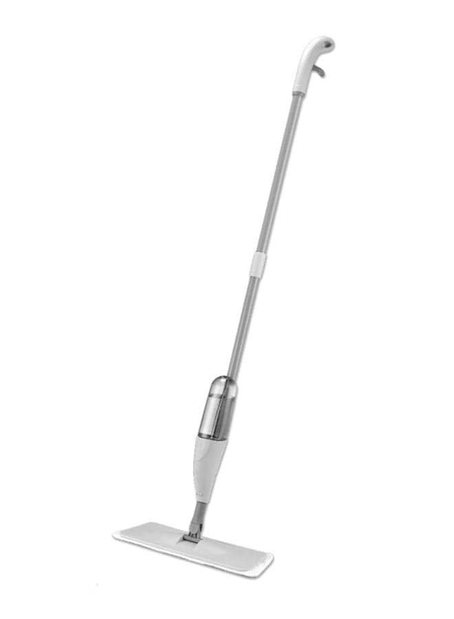 Spray Mop With Removable Washable Cleaning Microfiber Pad Grey/White 400ml