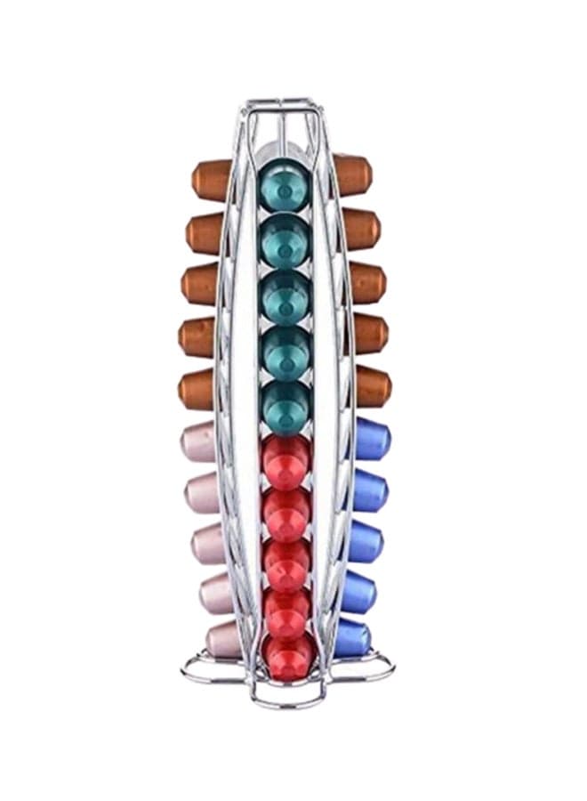Capsules Holder For Nespresso Chrome 14 x 37cm