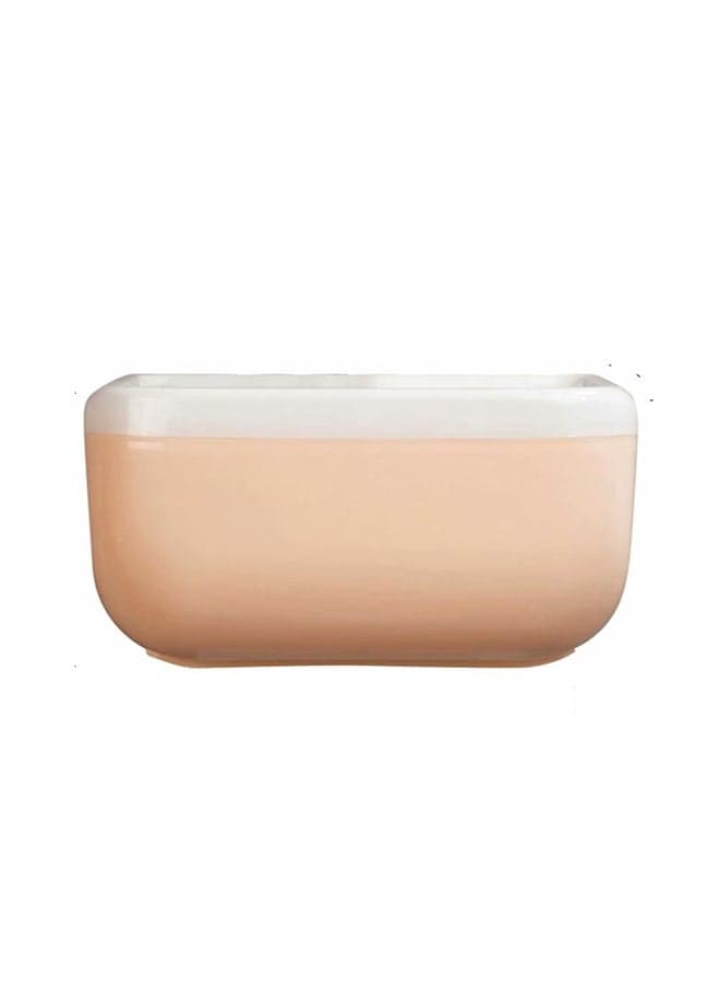 Waterproof Wall Mounted Tissue Box White/Pink 25x15x16centimeter