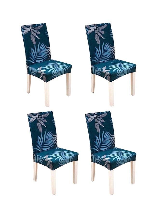 4-Piece Dining Chair Cover Multicolour 38x46centimeter