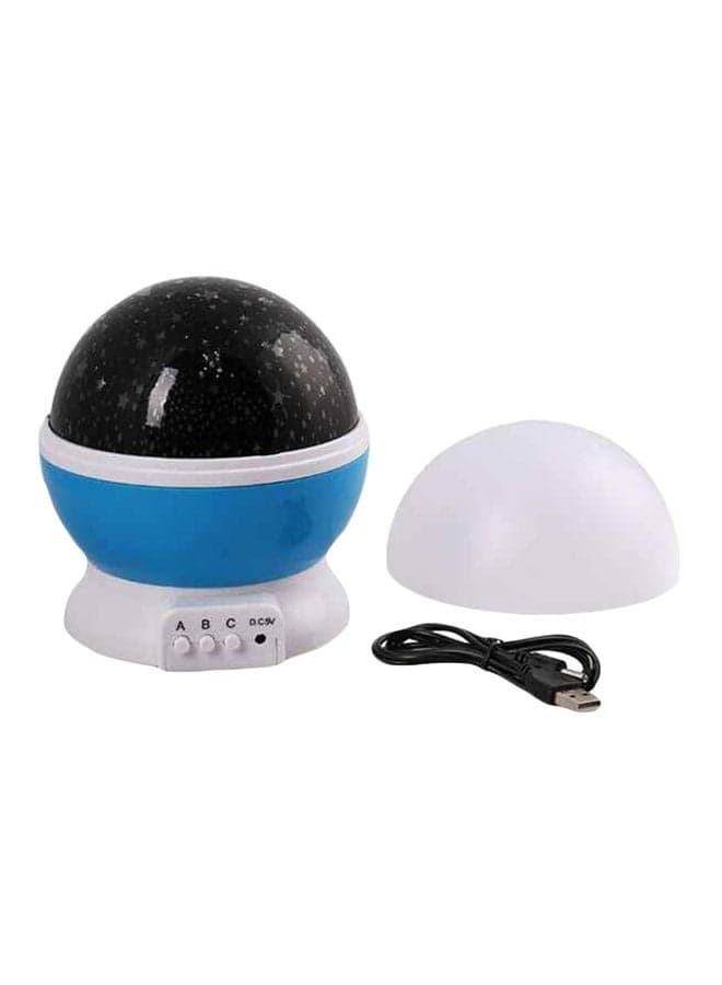 Star And Moon Starlight Projector Lamp With Cable And Cap Black/White/Blue