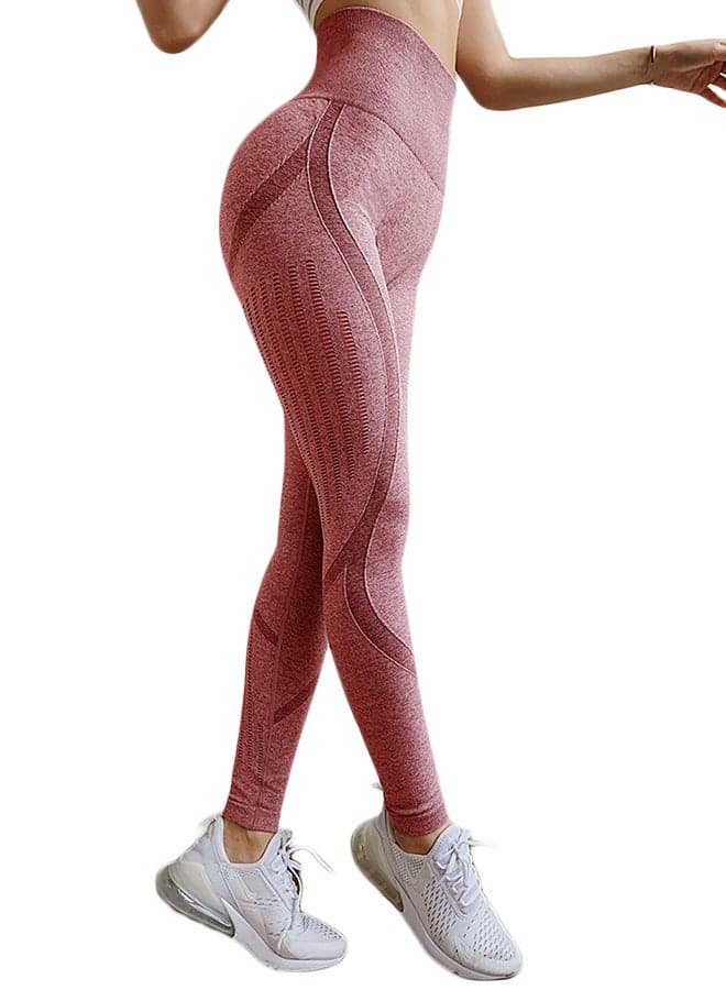 Breathable High-Waist Leggings Pink
