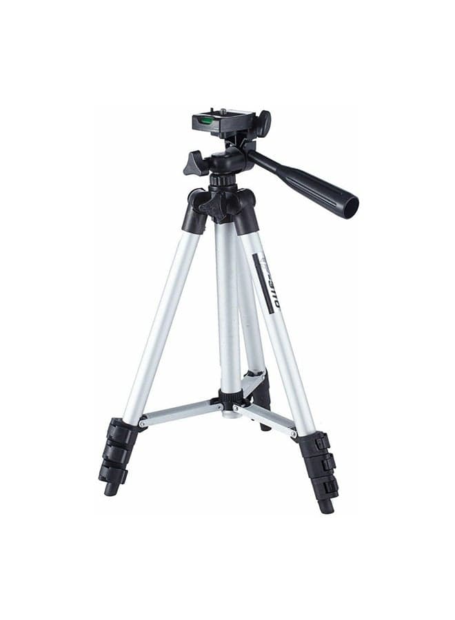 Portable Camera Tripod Stand With Carry Bag Silver