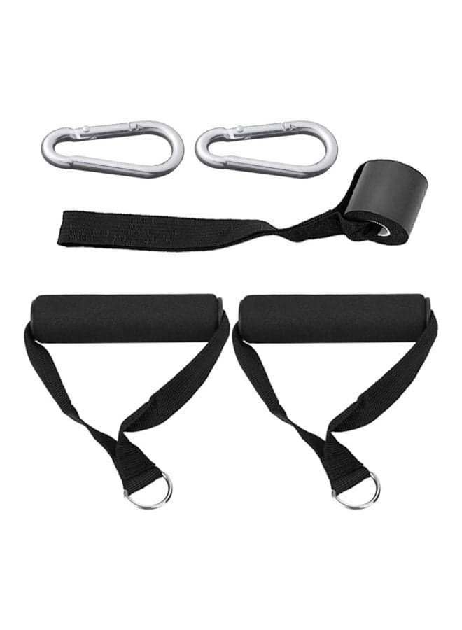 5-Piece Resistance Workout Handle With Anchor Carabiner Exercise Kit