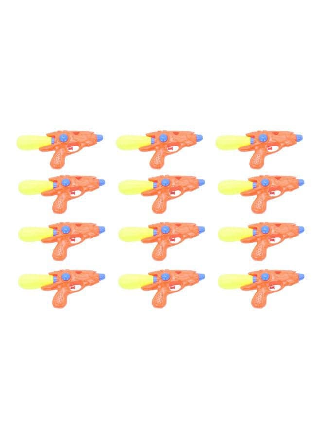 12-Piece Plastic Water Gun TY0088 4.5x24x11cm