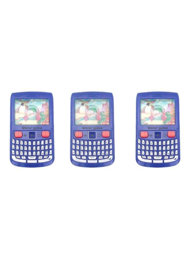 3-Piece Mobile Shaped Handheld Water Ring Game Toys 33x4.5x19.5cm