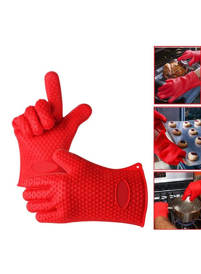 Heat Resistant Glove Red