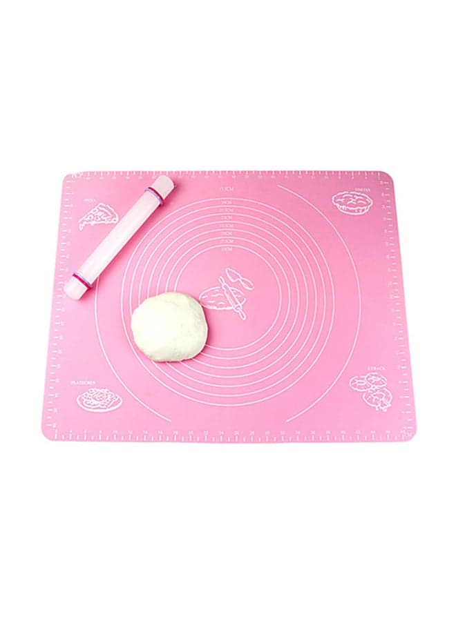 Rolling Dough Mat Pink 70x70cm
