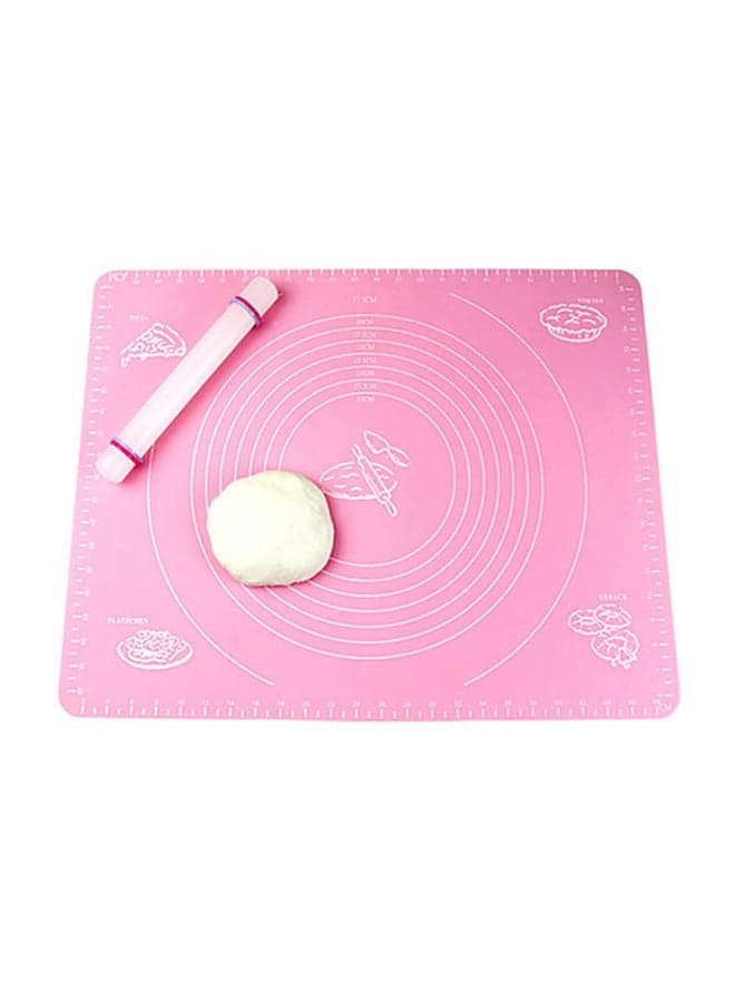 Rolling Dough Mat Pink 70x90cm
