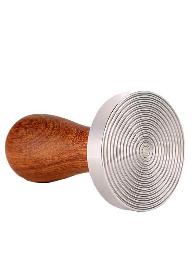 Espresso Tamper With Wooden Handle Brown/Silver 51mm