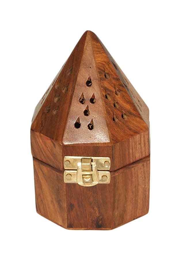 Wooden Incense Burner Brown