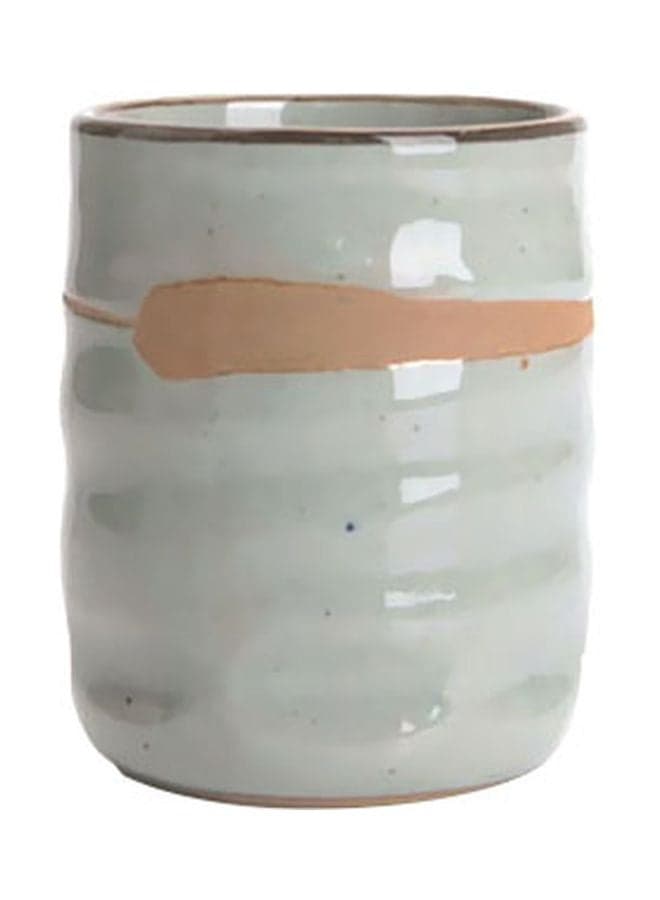 Handmade Stoneware Mug White/Beige 200ml