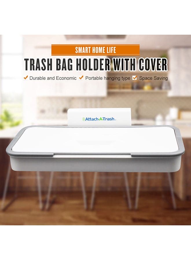 Trash Bag Holder White 25x5.5x17cm