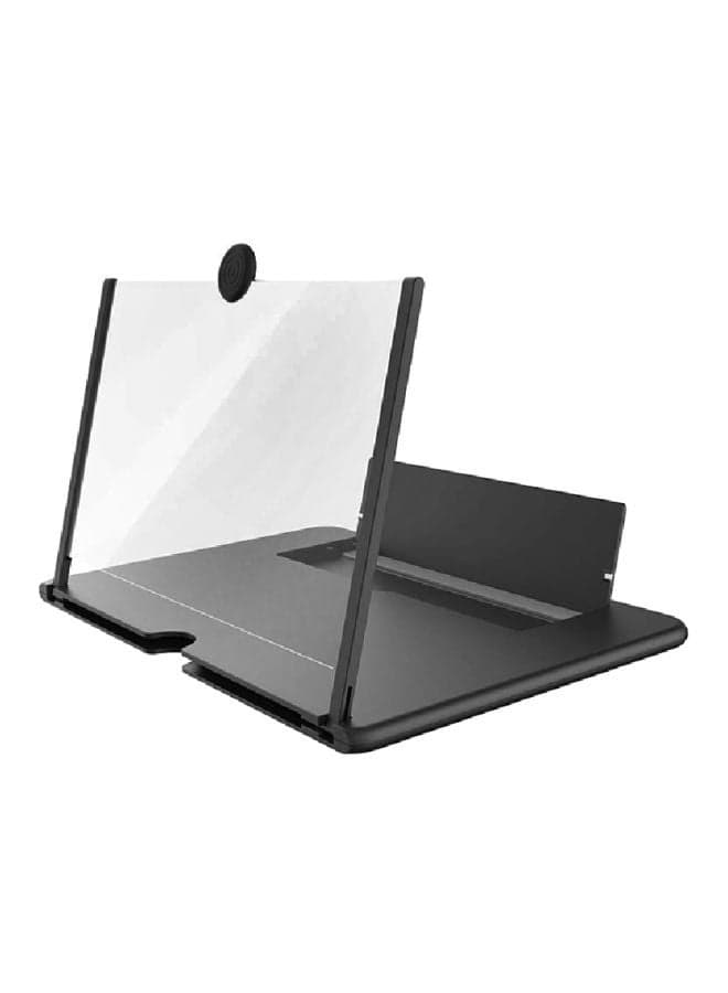 HD Mobile Screen Projector With Foldable Phone Stand Black/Clear