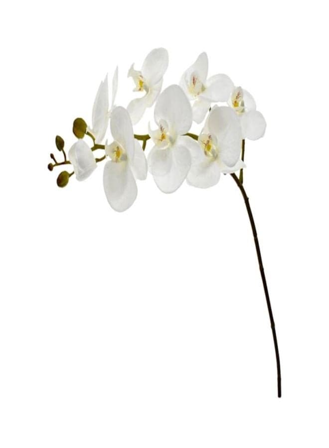 Artificial Orchid Flower Plant White 104x19centimeter