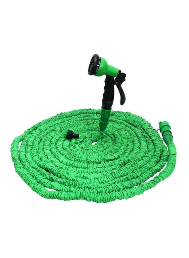 Expandable Hose Water Pipe With 8 Modes Spray Gun Green