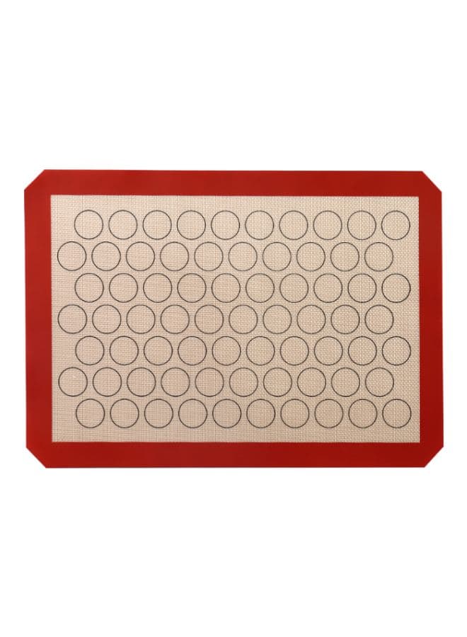 Silicone Bakeware Mat Red/Beige 42x29.5cm