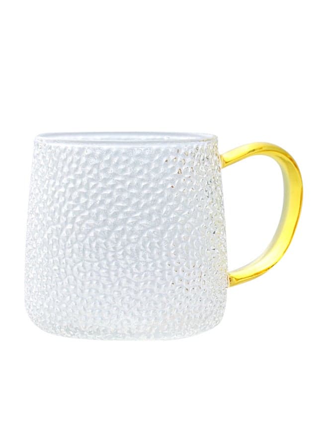 Hammer Glass Water Cup With Handle Clear