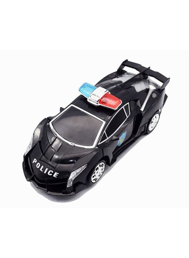 Two In One Action Robot And Police RC Car Toy Set