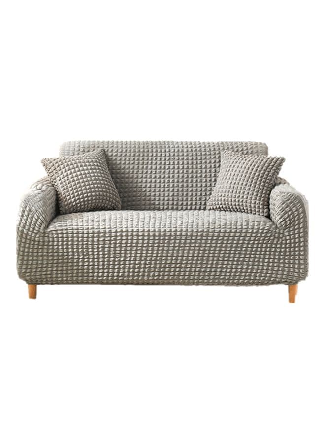 3-Seat Decorative Sofa Cover Grey 190 x 230cm