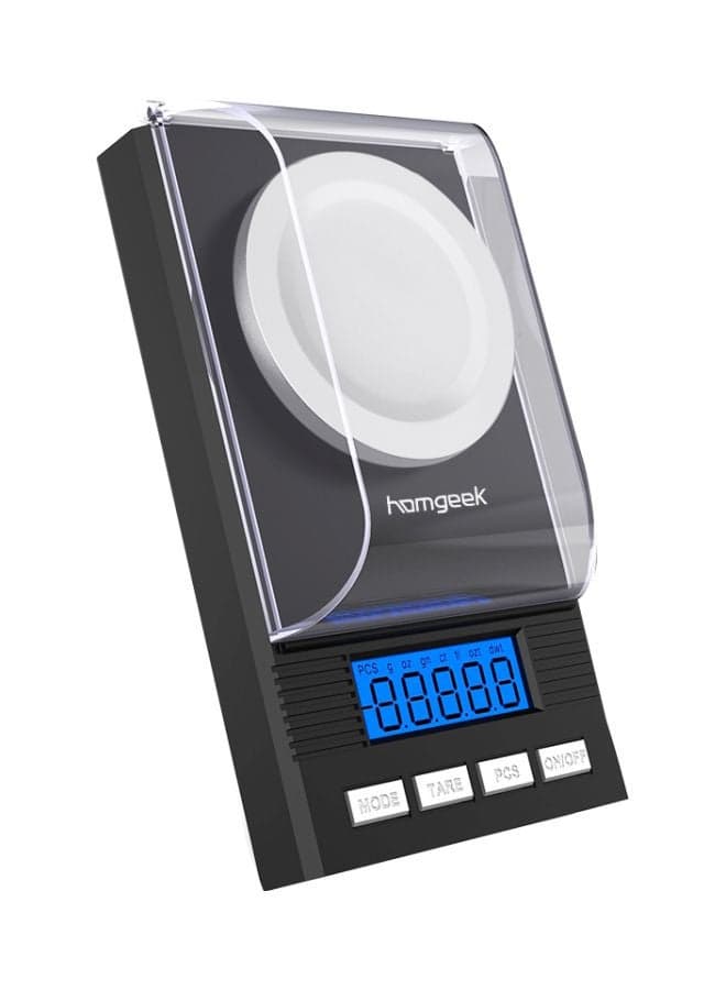 Professional Digital Milligram Scale Black/Silver