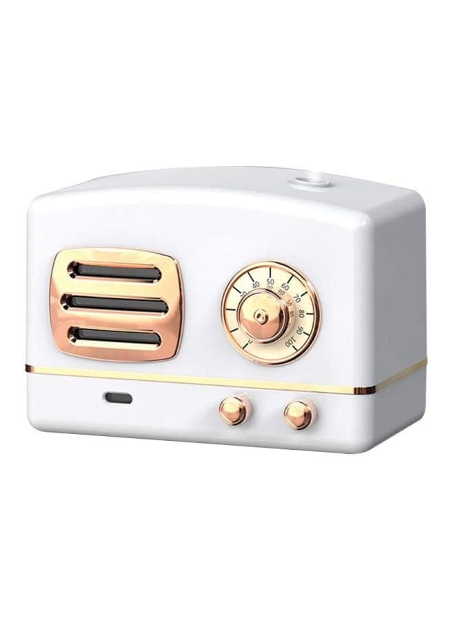 Radio Type Air Humidifier With LED Lights White/Gold
