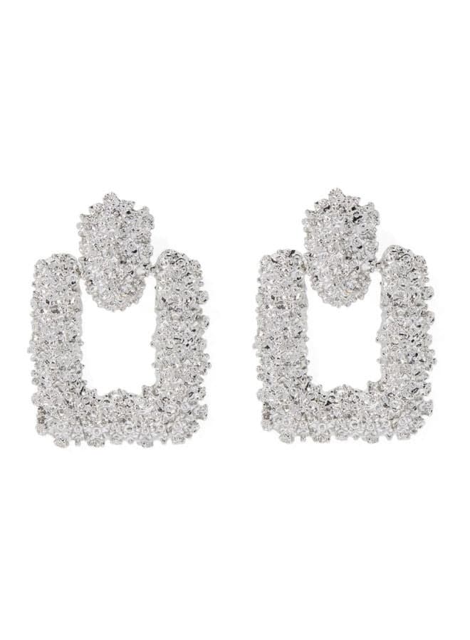 Rough Textured Dangle Earrings