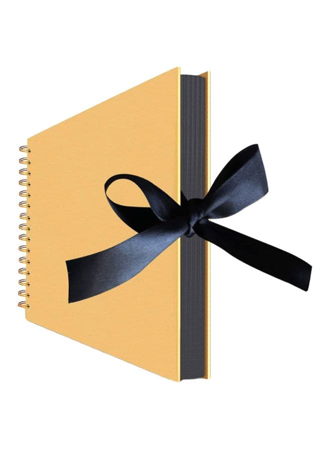 Wedding Anniversary Photo Album Gold/Black 11x8.2x0.75inch