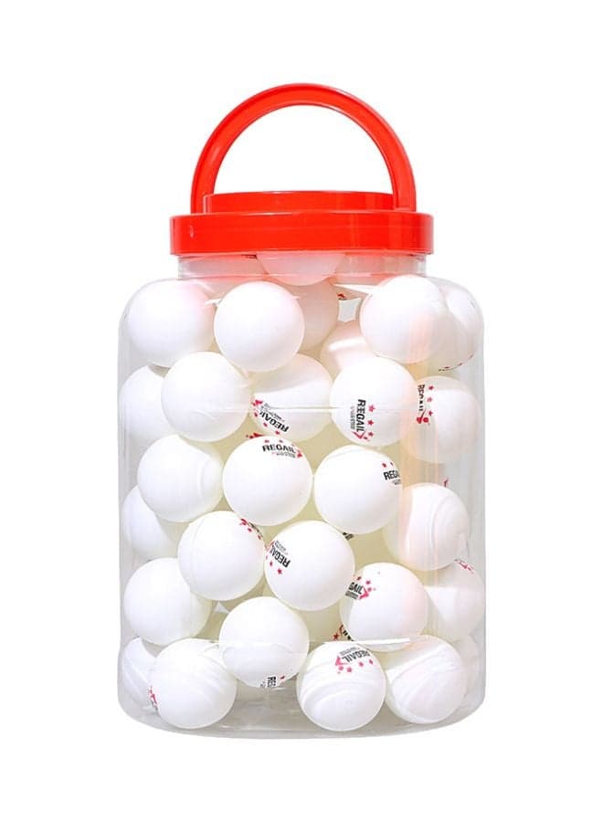 60-Piece Barrel Celluloid Table Tennis Training Ball 28x15x20cm