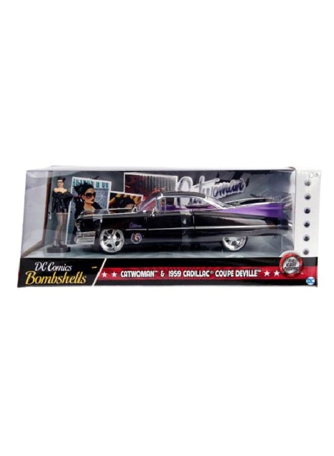 DC Comics Bombshells 1959 Cadillac Adillac With Cat Woman Avec Figure