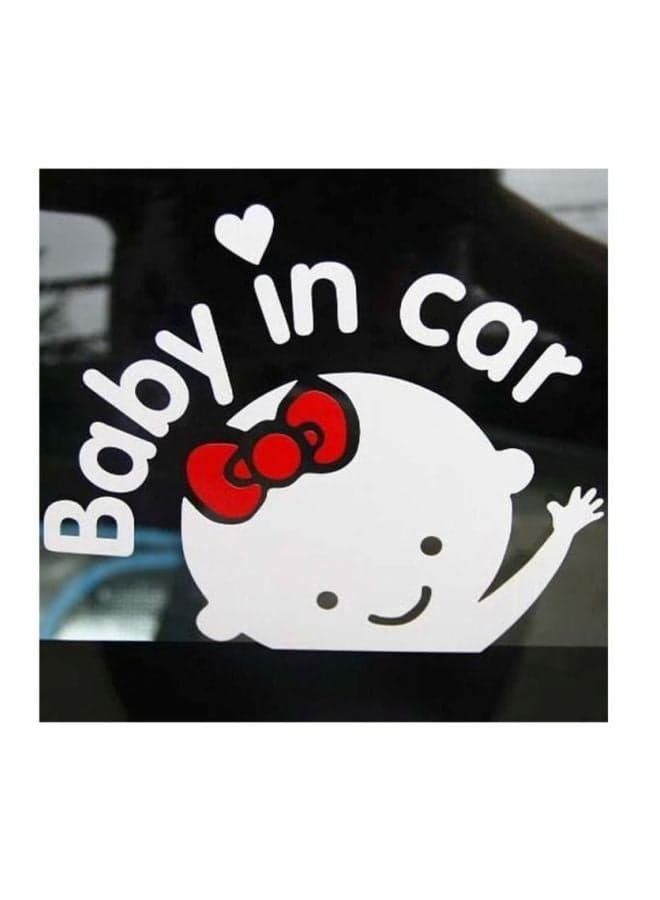 Baby In Car Waterproof Sticker