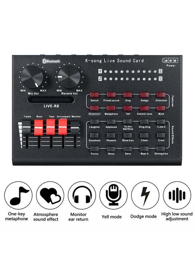 R8 Sound Card With Audio USB Cable
