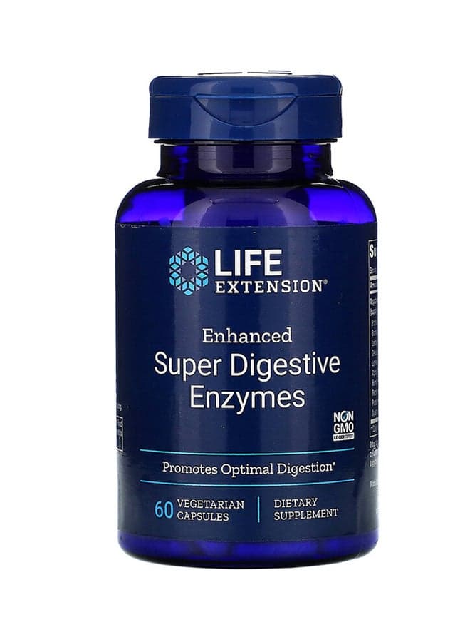 Enhanced Super Digestive Enzymes - 60 Capsules