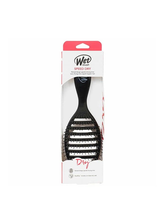 Speed Dry Hair Brush Black 3.53inch