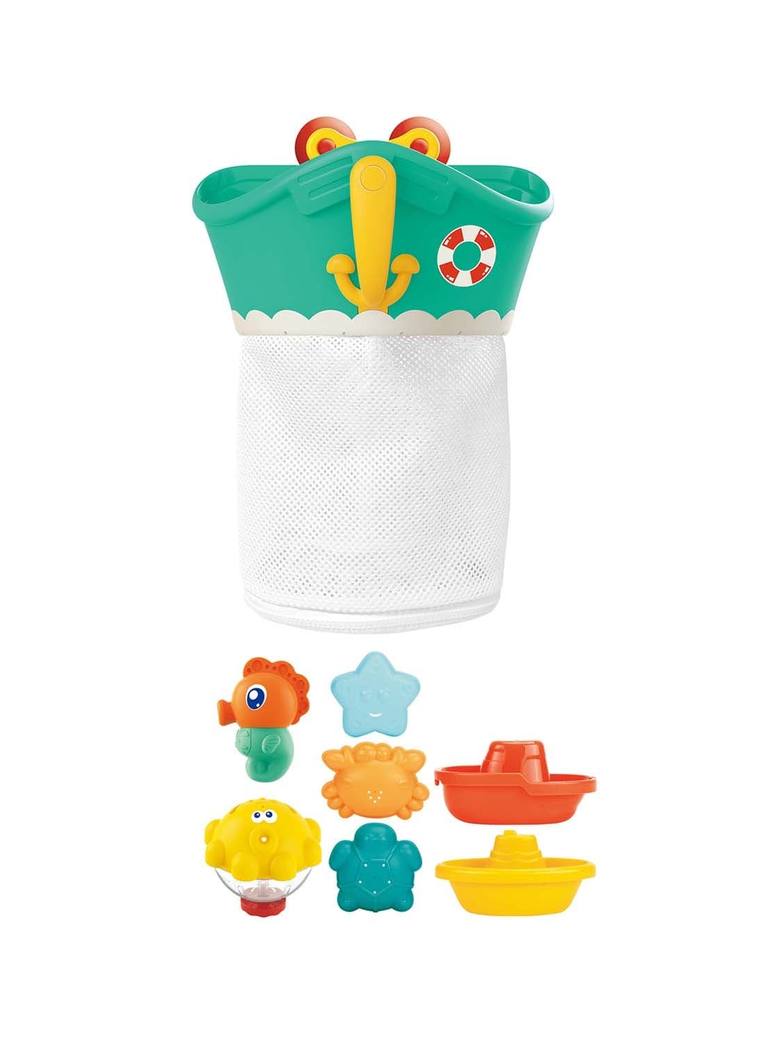 7-Piece Water Bath Toys With Storage Box Set