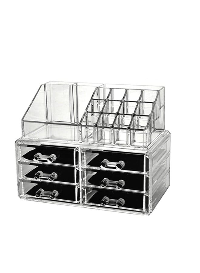 Portable Makeup Organizer Clear