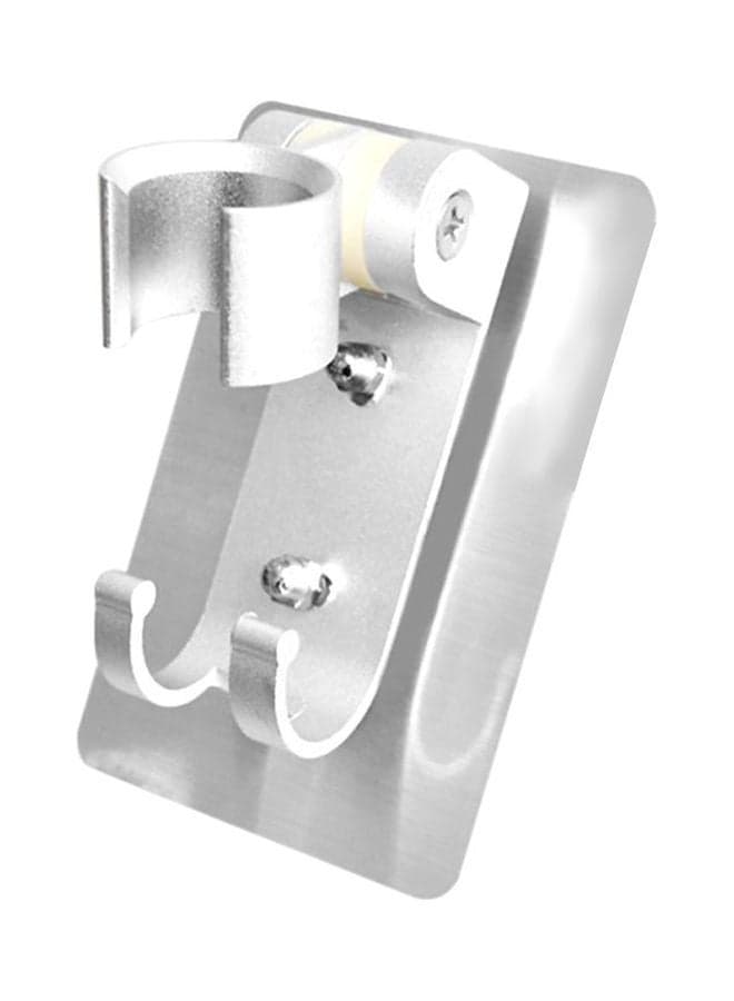 Adjustable Chrome Finish Shower Head Holder Silver 8x5x80centimeter