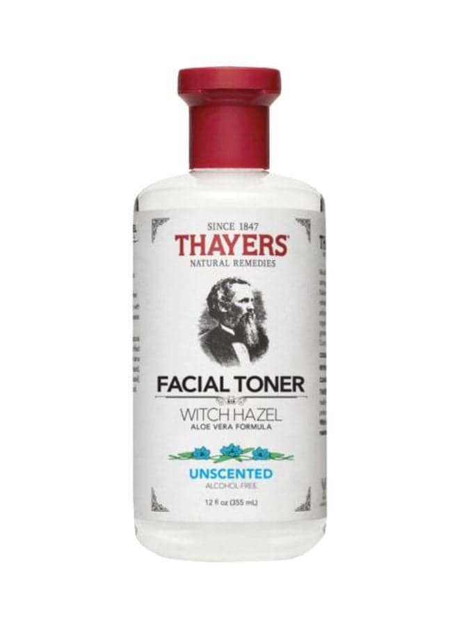 Witch Hazel Unscented Aloe Vera Formula Facial Toner 355ml