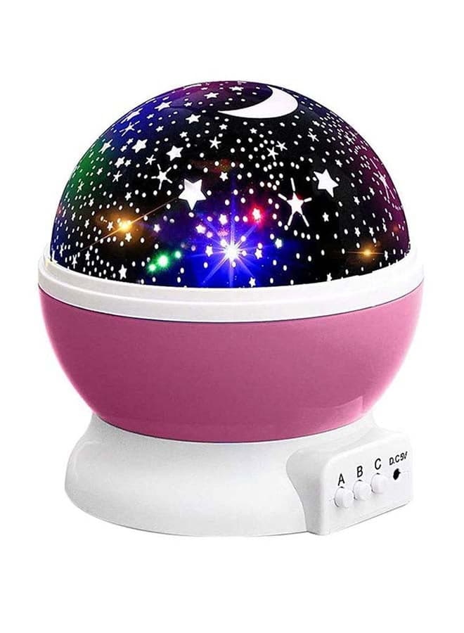 Night Sky Cosmos Lamp Projector Pink/White/Black 13.5x12x12cm